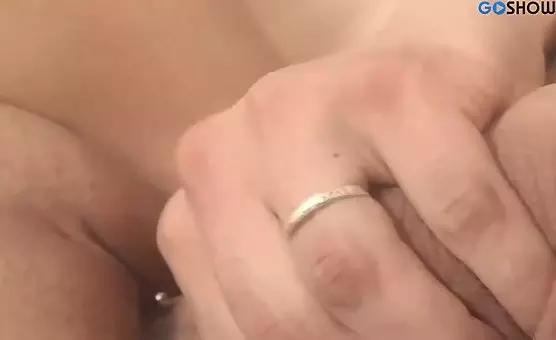 She spreads her big buttocks for his pleasure